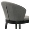 Armen Living Arcadia and Juno 42" Round Charcoal and Black Wood 5 Piece Dining Set SETARDI5JNBLCH42 - alternate 9